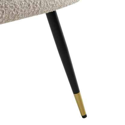 Ensemble de 2 chaises de salle à manger Laurel Wave Taupe Boucle