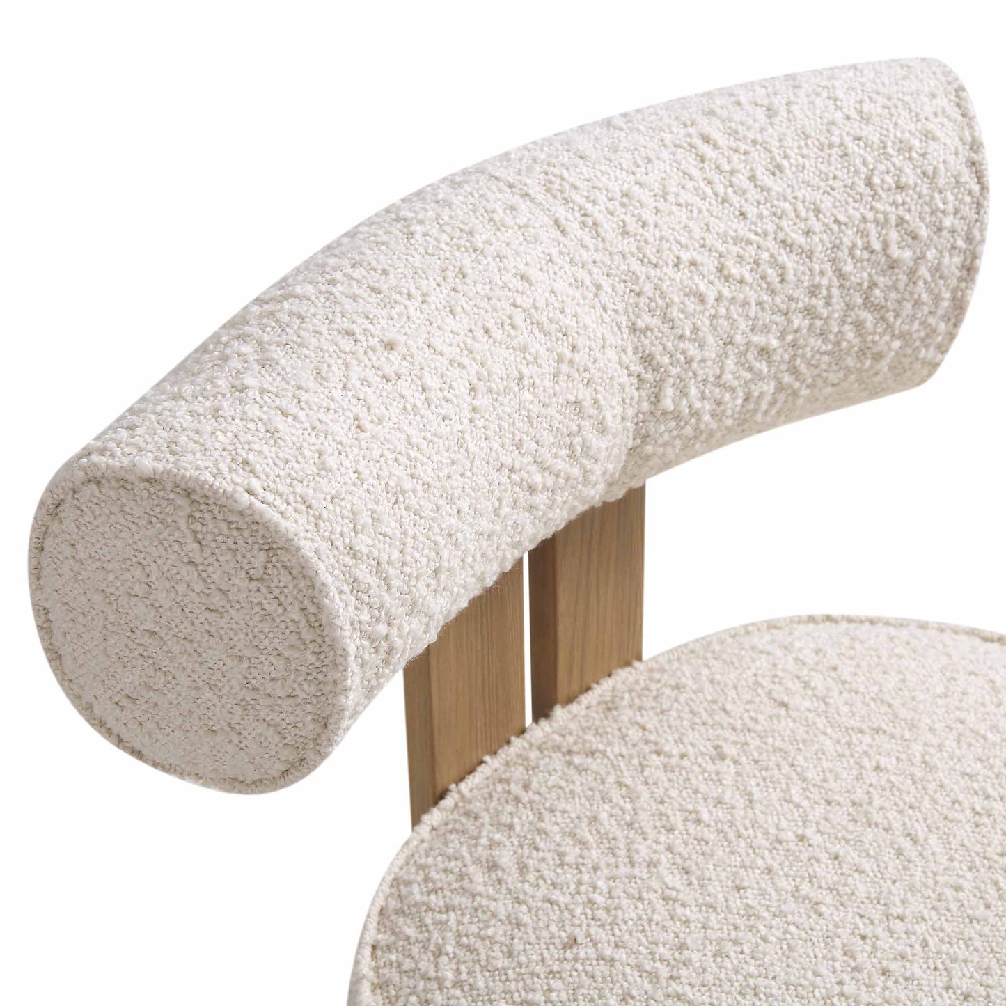 Chaise de salle à manger Ophelia Ecru Boucle