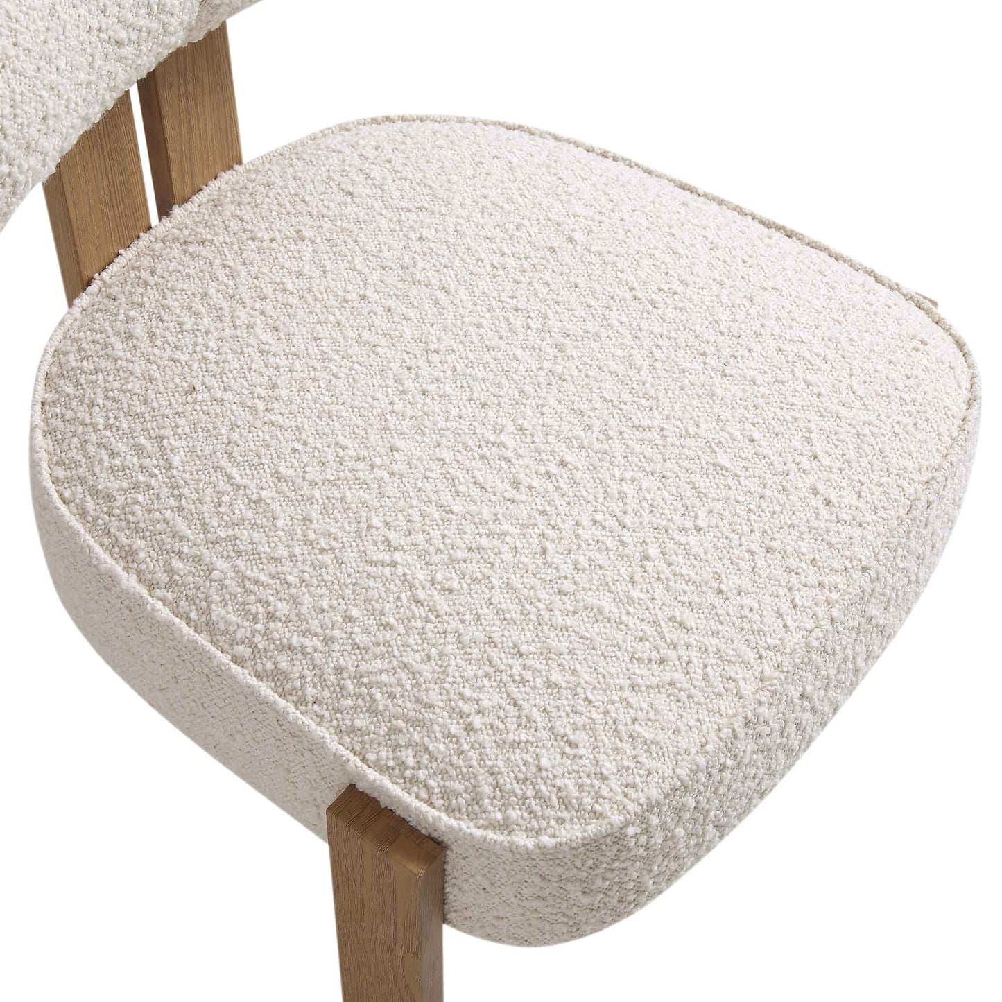 Chaise de salle à manger Ophelia Ecru Boucle