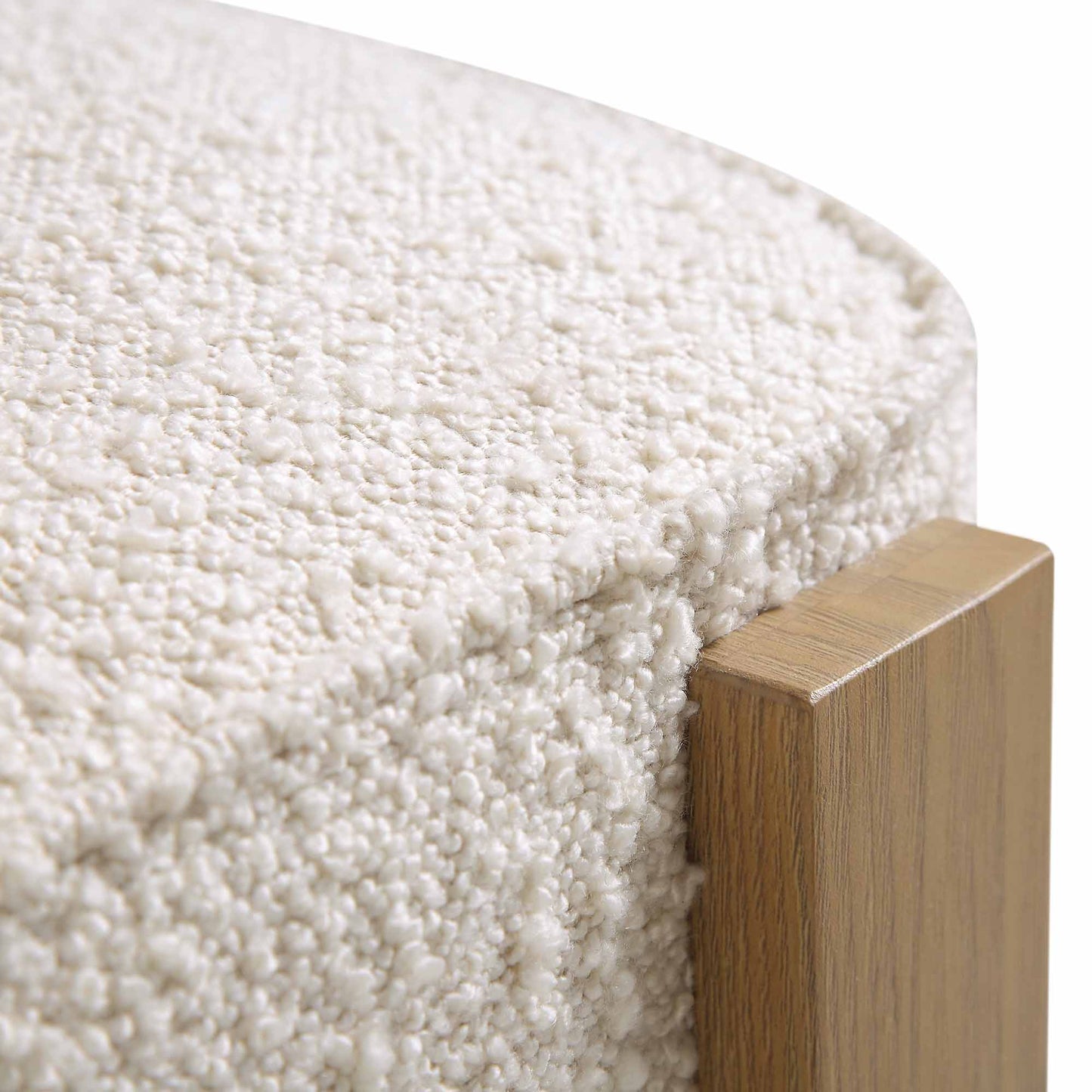 Chaise de salle à manger Ophelia Ecru Boucle