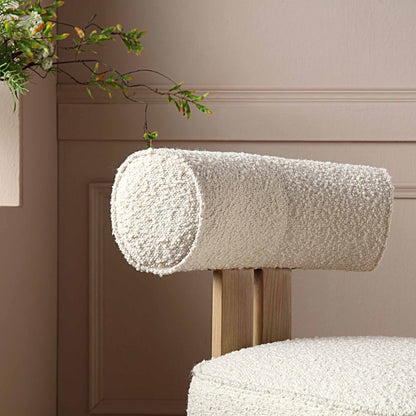 Chaise de salle à manger Ophelia Ecru Boucle