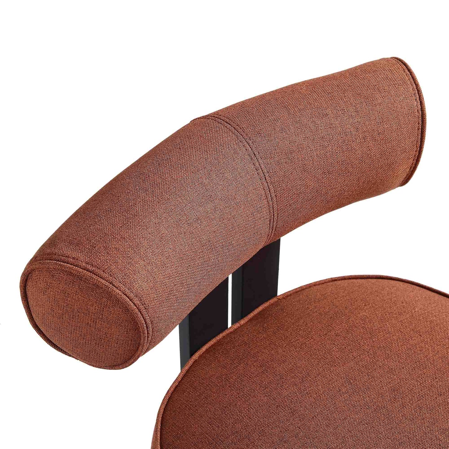 Chaise de salle à manger en tissu terre cuite Ophelia