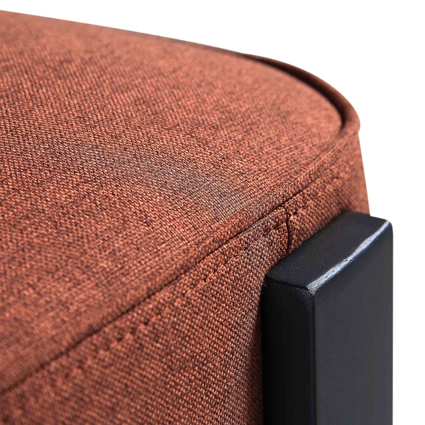 Chaise de salle à manger en tissu terre cuite Ophelia