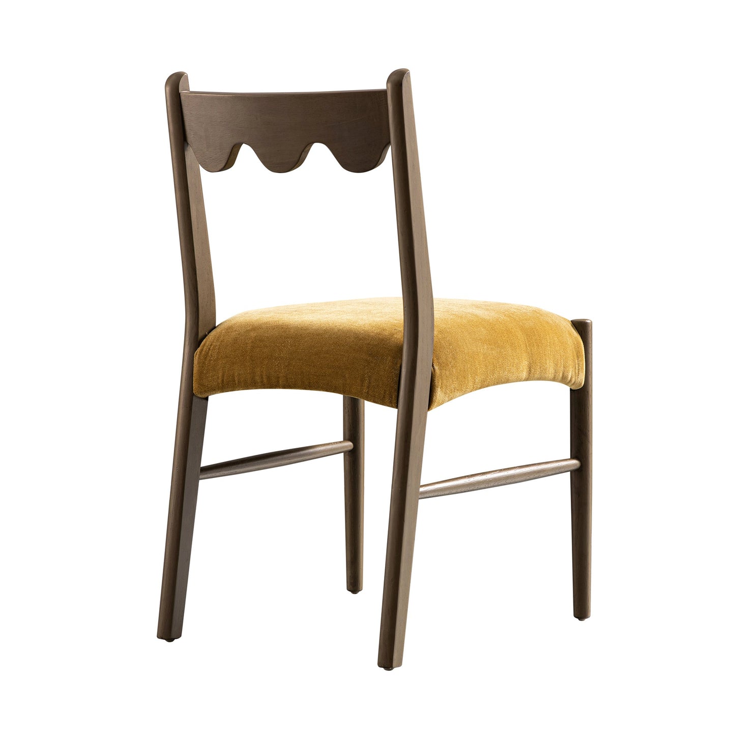 Ensemble de 2 chaises de salle à manger Ludlow, chenille miel épicé | Chêne argenté