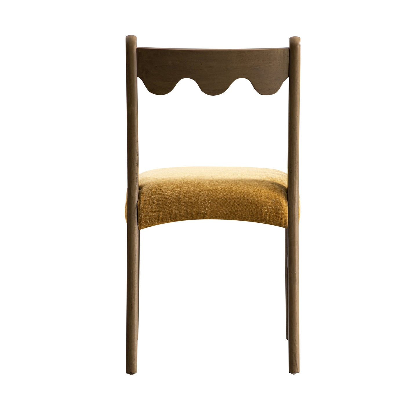 Ensemble de 2 chaises de salle à manger Ludlow, chenille miel épicé | Chêne argenté