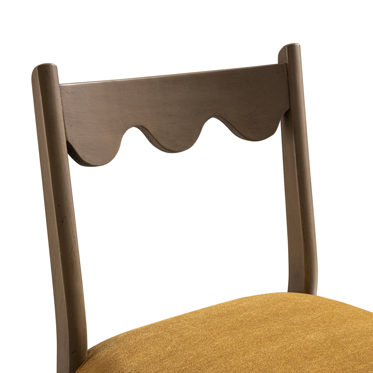 Ensemble de 2 chaises de salle à manger Ludlow, chenille miel épicé | Chêne argenté