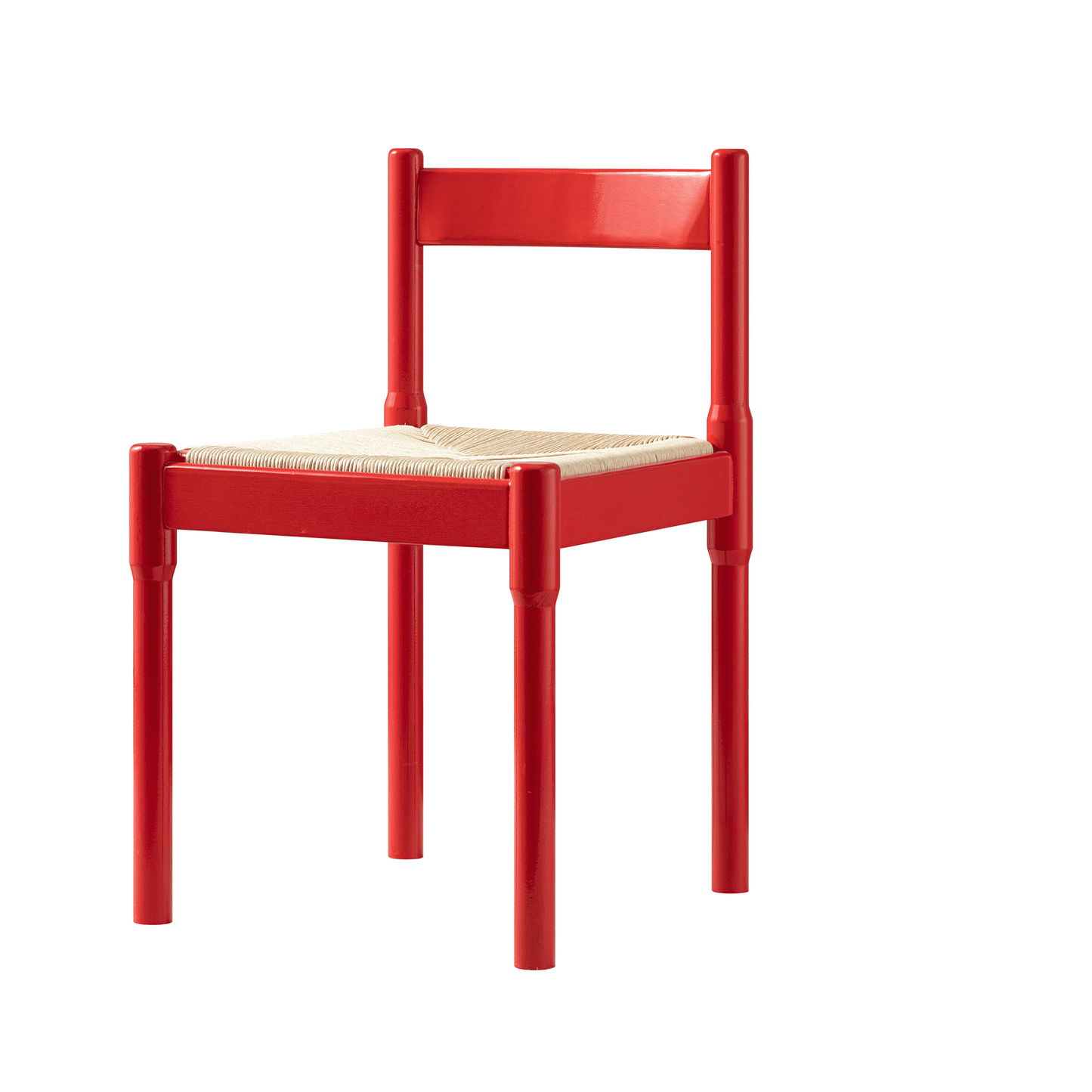 Chaise de salle à manger 2 en 1 Minley, rouge brillant