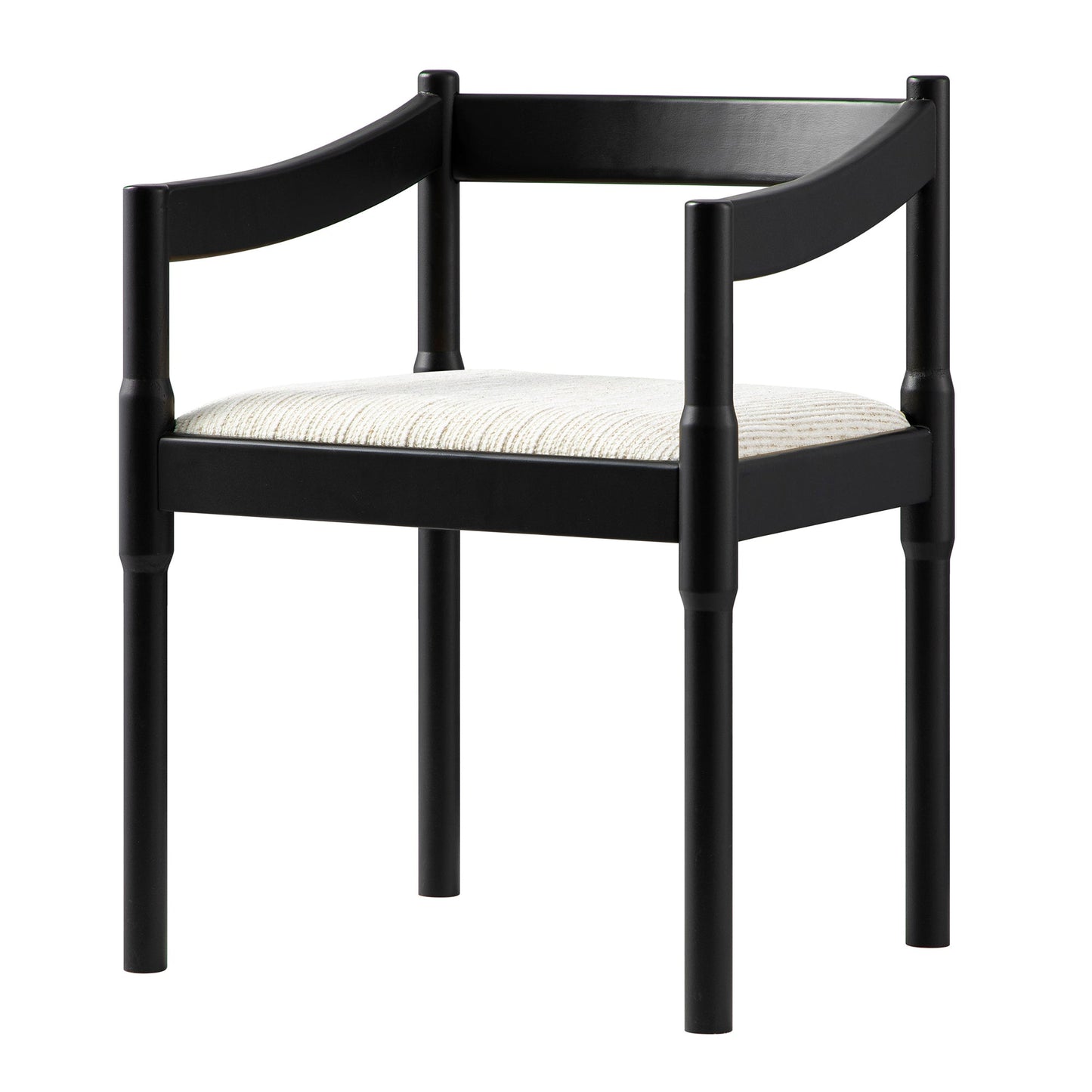 Chaise Carver 2 en 1 Minley, noir mat