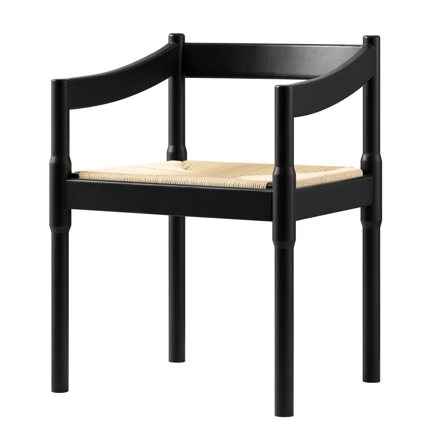 Chaise Carver 2 en 1 Minley, noir mat