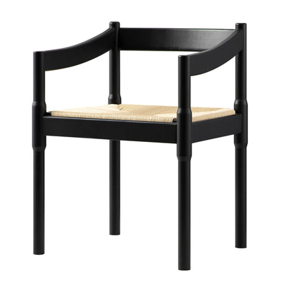 Chaise Carver 2 en 1 Minley, noir mat