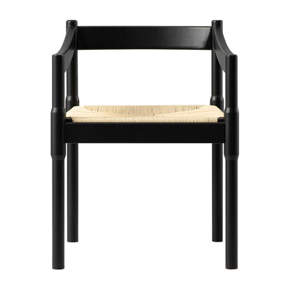 Chaise Carver 2 en 1 Minley, noir mat