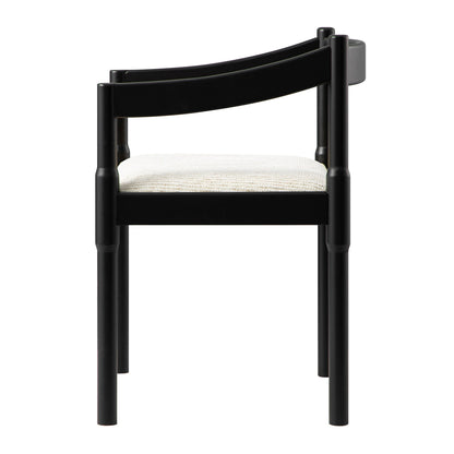 Chaise Carver 2 en 1 Minley, noir mat