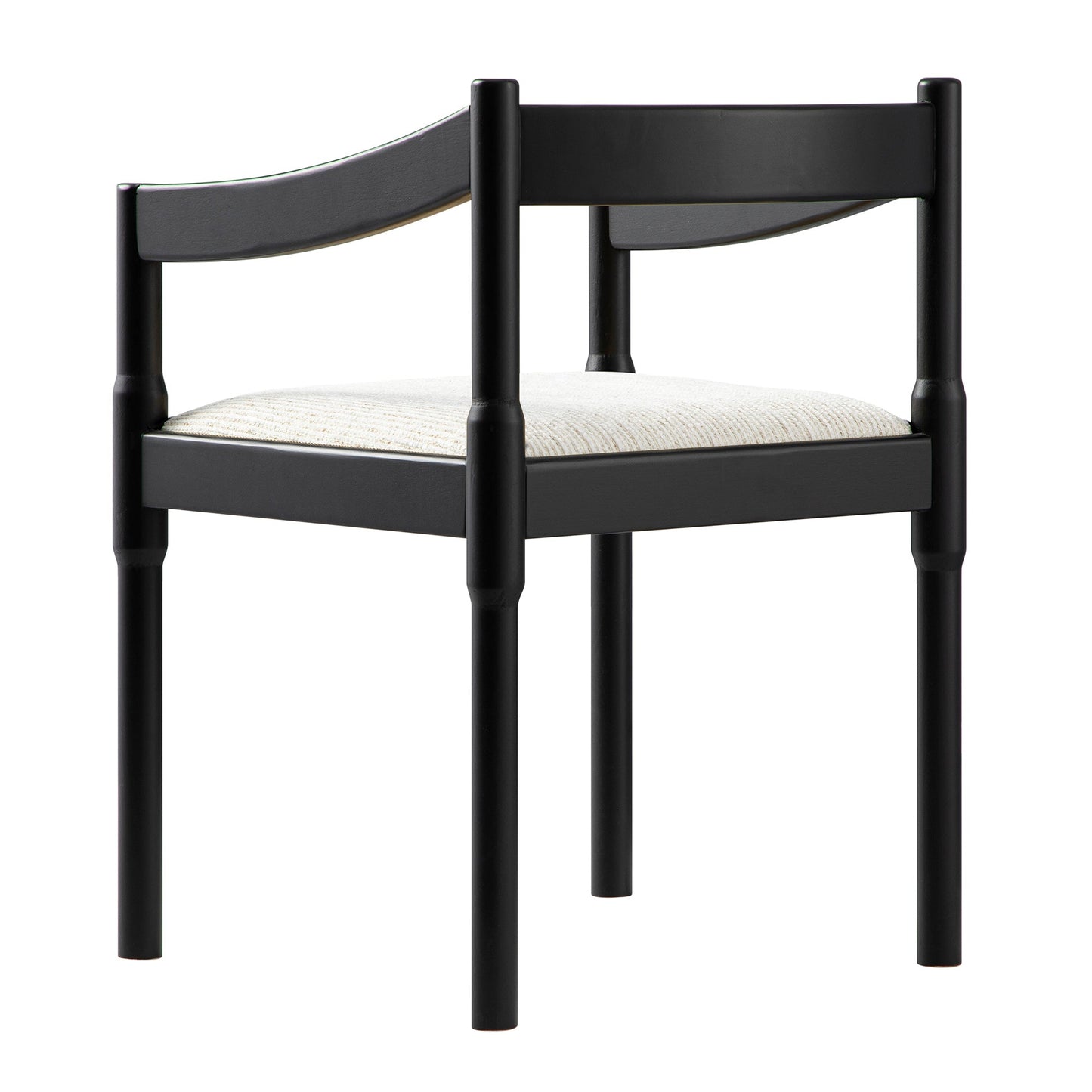 Chaise Carver 2 en 1 Minley, noir mat