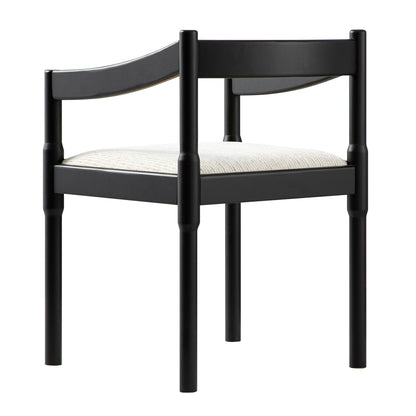 Chaise Carver 2 en 1 Minley, noir mat