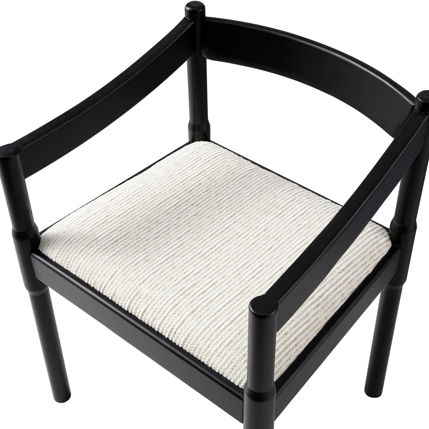 Chaise Carver 2 en 1 Minley, noir mat