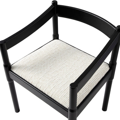 Chaise Carver 2 en 1 Minley, noir mat
