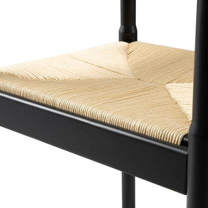 Chaise Carver 2 en 1 Minley, noir mat