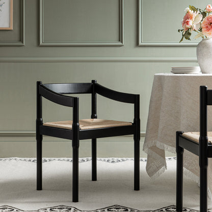 Chaise Carver 2 en 1 Minley, noir mat