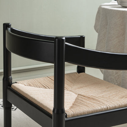Chaise Carver 2 en 1 Minley, noir mat
