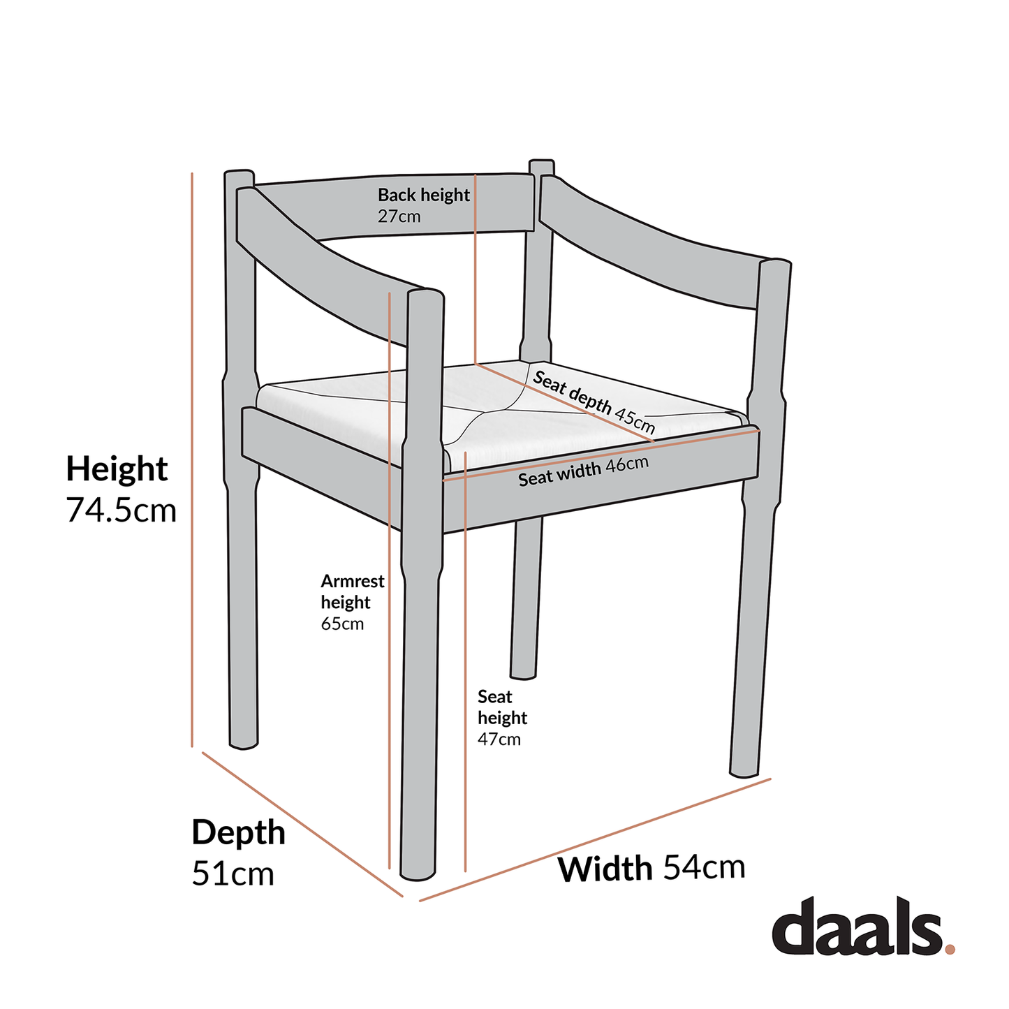 Chaise Carver 2 en 1 Minley, vert palmier brillant
