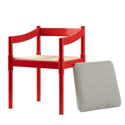 Chaise Carver 2 en 1 Minley, rouge brillant
