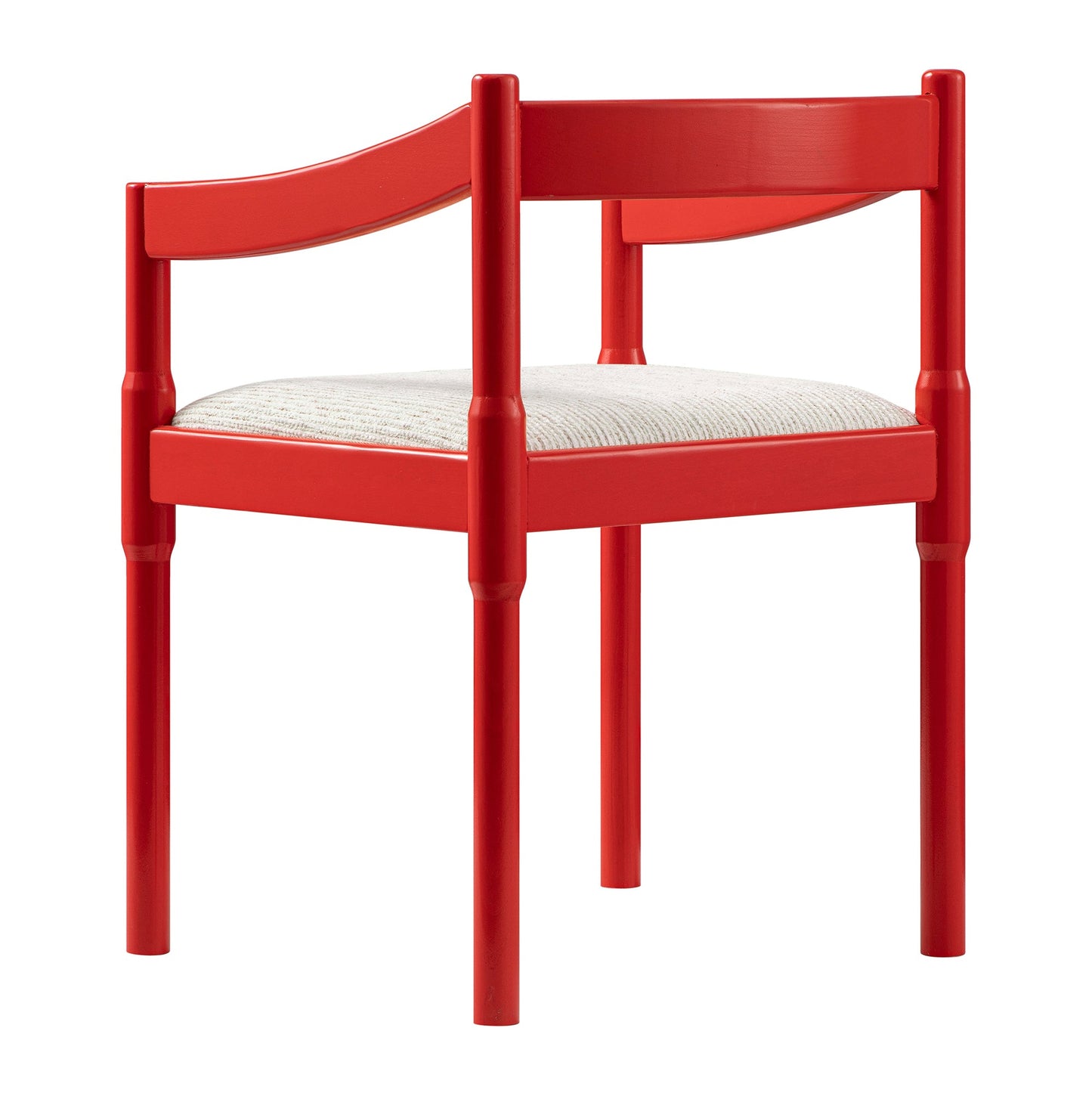 Chaise Carver 2 en 1 Minley, rouge brillant