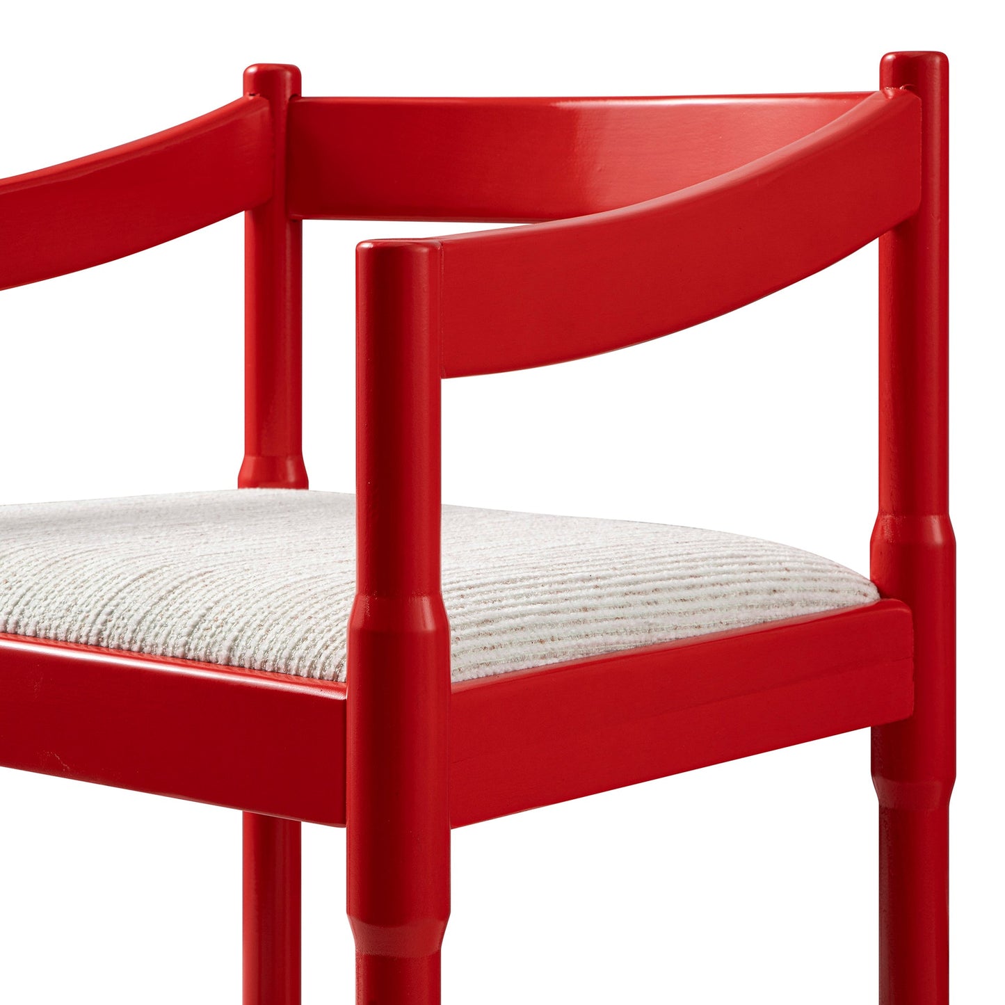Chaise Carver 2 en 1 Minley, rouge brillant