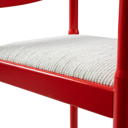 Chaise Carver 2 en 1 Minley, rouge brillant