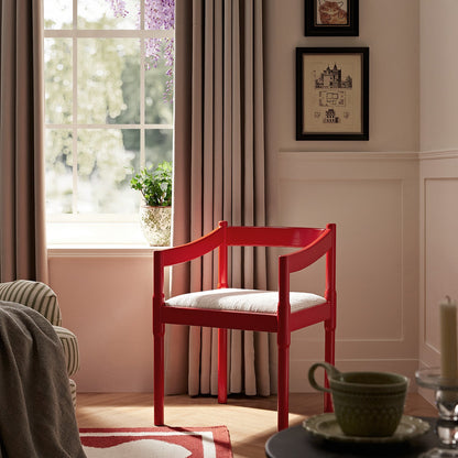 Chaise Carver 2 en 1 Minley, rouge brillant