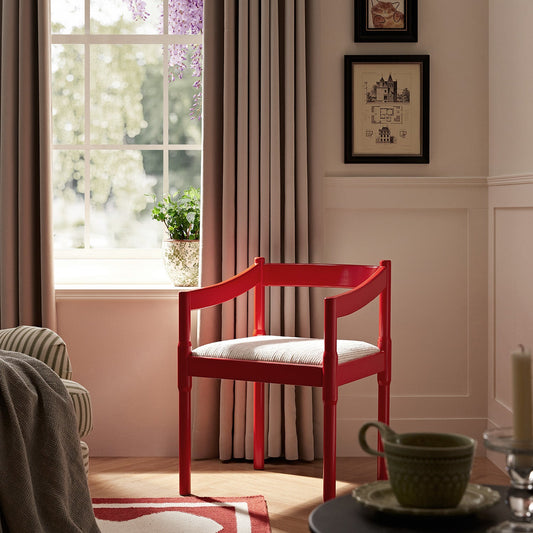 Chaise Carver 2 en 1 Minley, rouge brillant