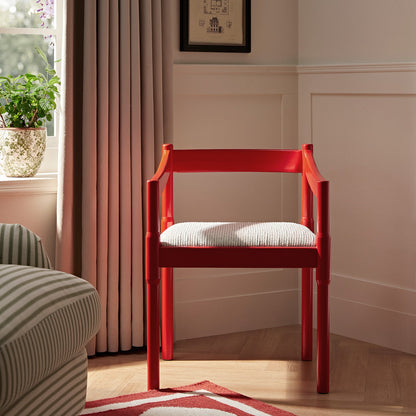 Chaise Carver 2 en 1 Minley, rouge brillant