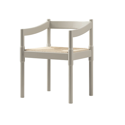 Chaise Carver 2 en 1 Minley, taupe clair brillant