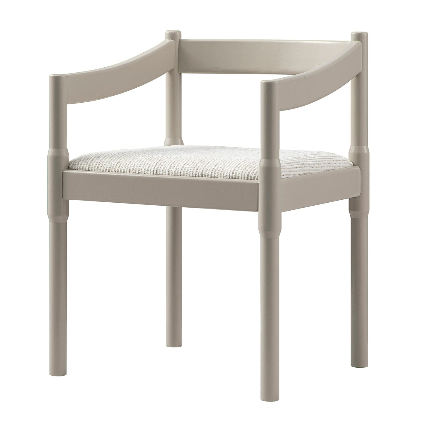 Chaise Carver 2 en 1 Minley, taupe clair brillant