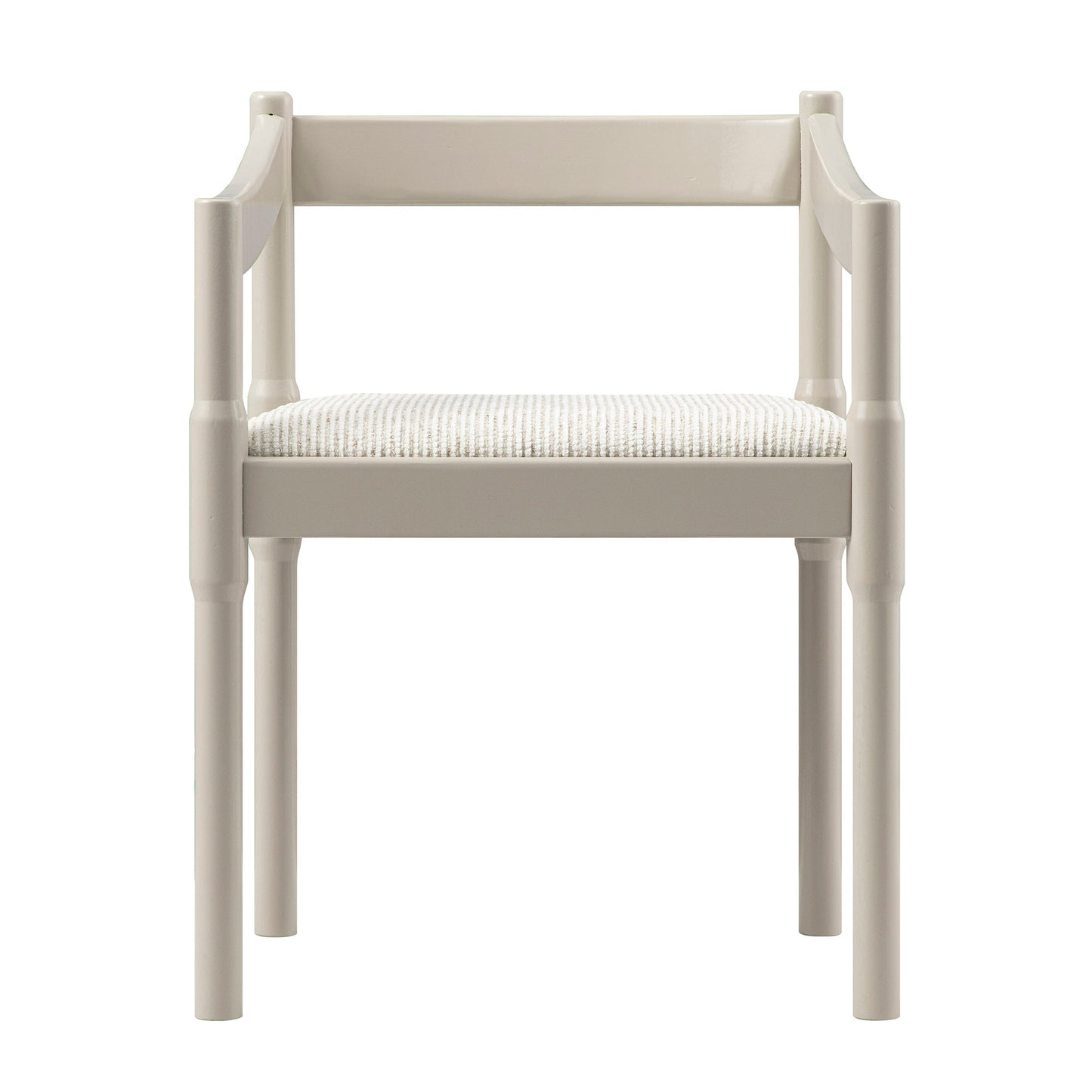 Chaise Carver 2 en 1 Minley, taupe clair brillant