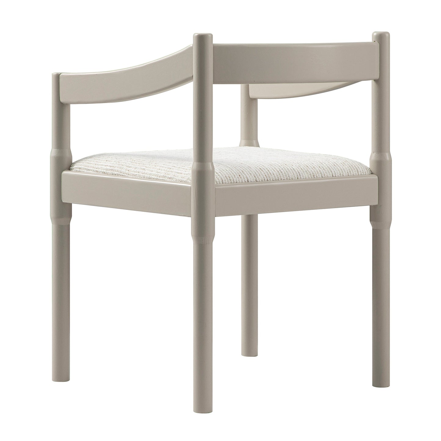 Chaise Carver 2 en 1 Minley, taupe clair brillant