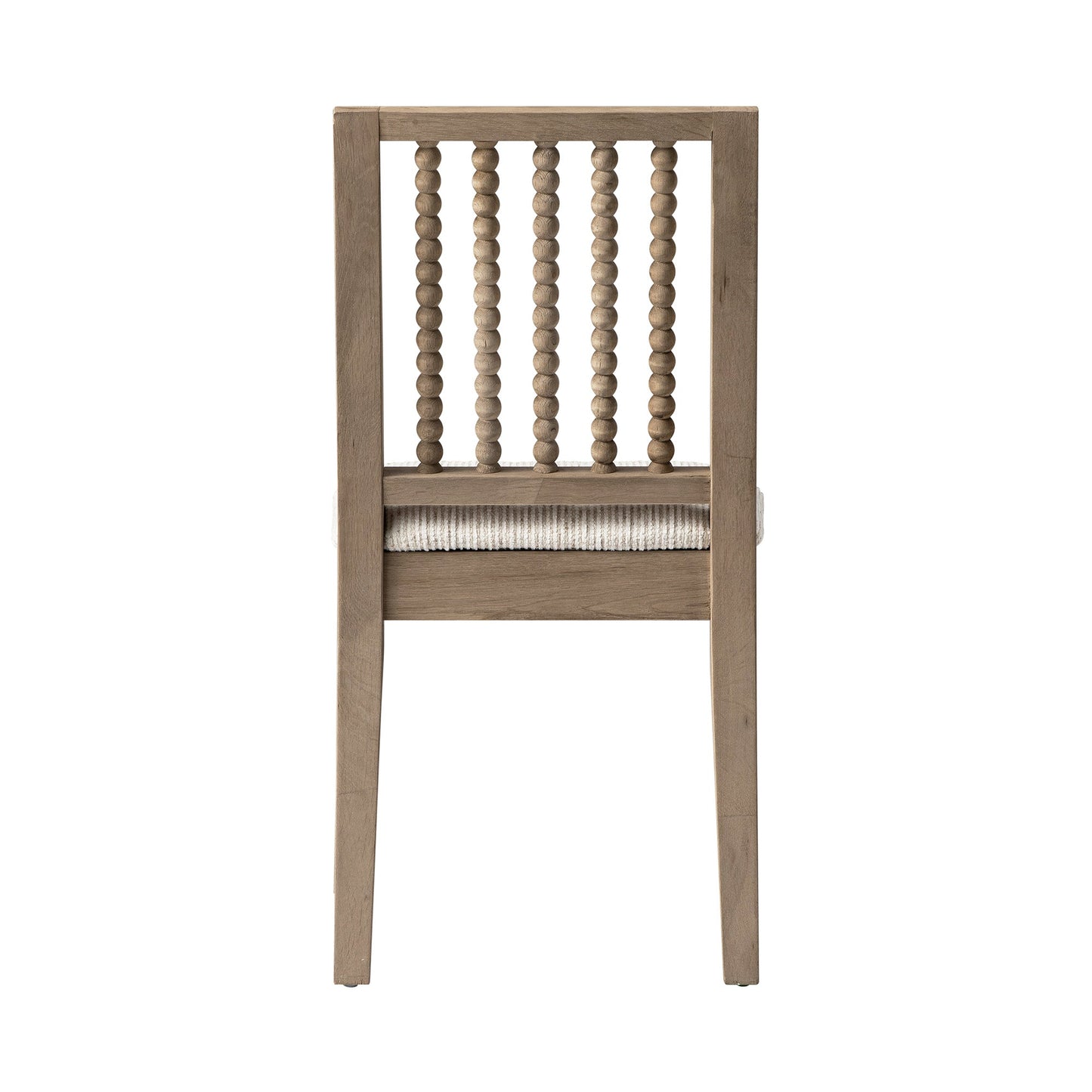 Ensemble de 2 chaises de salle à manger Hemingford en chêne lavé, tissu texturé beige et fuseau