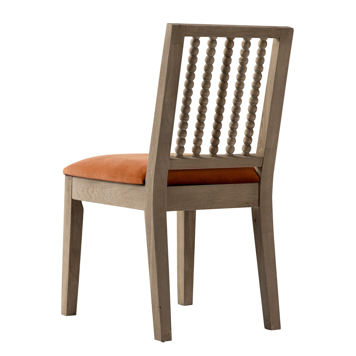 Ensemble de 2 chaises de salle à manger Hemingford en velours rouille et chêne lavé