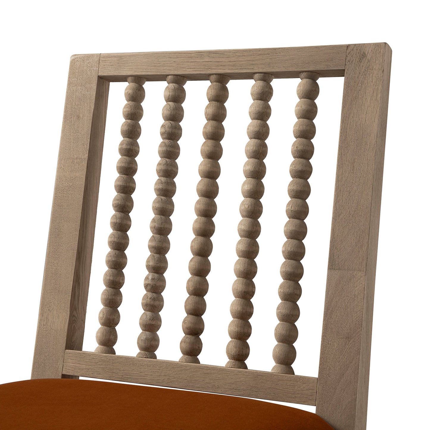 Ensemble de 2 chaises de salle à manger Hemingford en velours rouille et chêne lavé