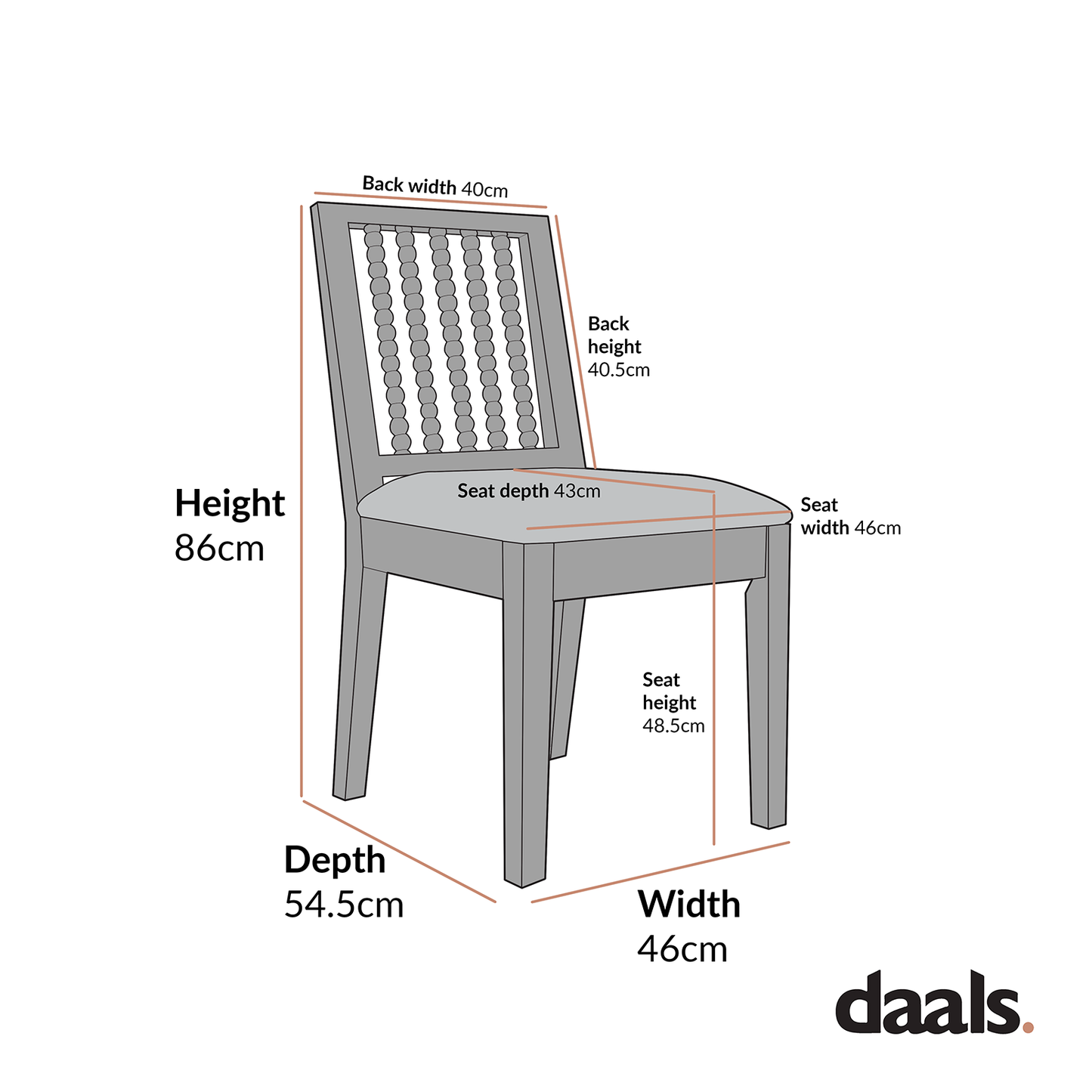 Ensemble de 2 chaises de salle à manger Hemingford en velours rouille et chêne lavé