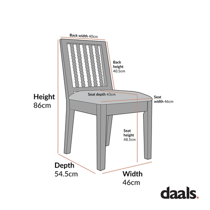 Ensemble de 2 chaises de salle à manger Hemingford en velours rouille et chêne lavé