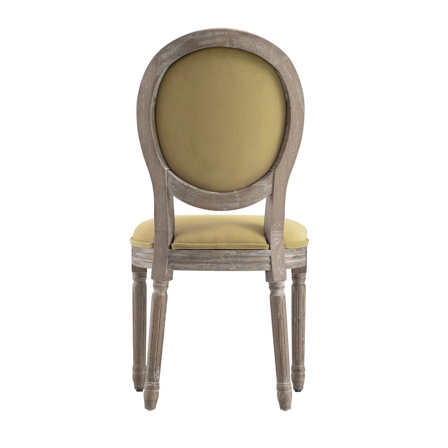 Ensemble de 2 chaises de salle à manger classiques en chêne patiné Lainston, velours caramel