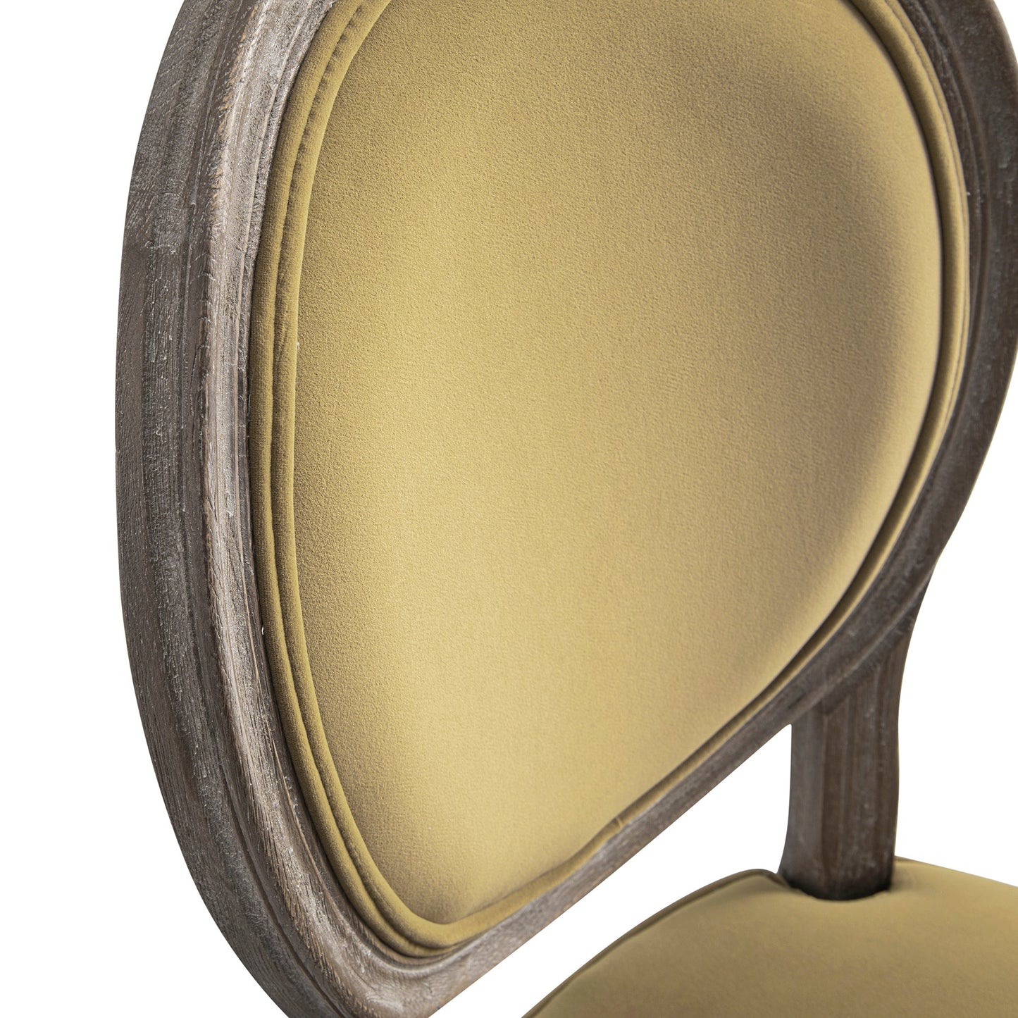 Ensemble de 2 chaises de salle à manger classiques en chêne patiné Lainston, velours caramel