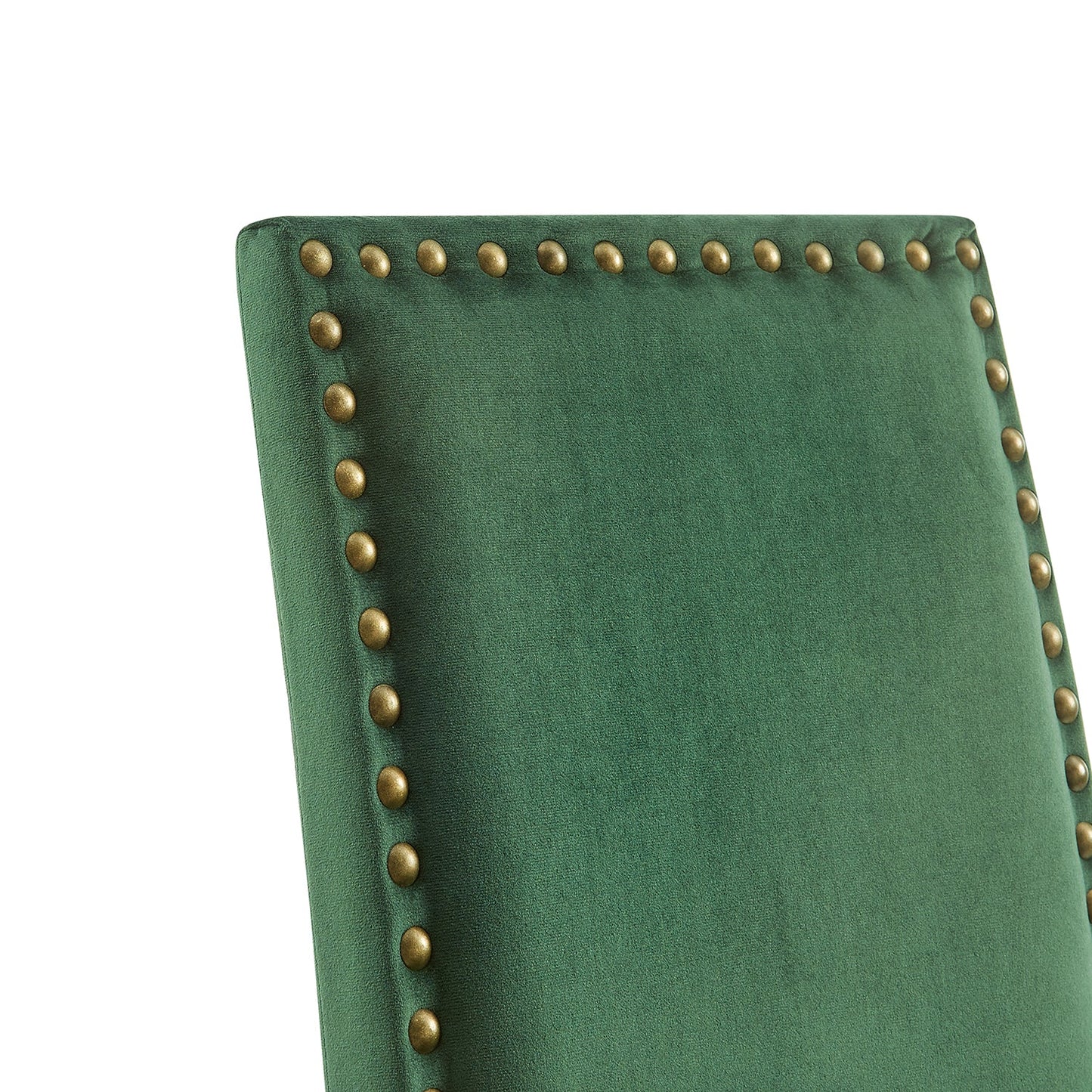 Ensemble de 2 chaises de salle à manger en velours vert Maidwell