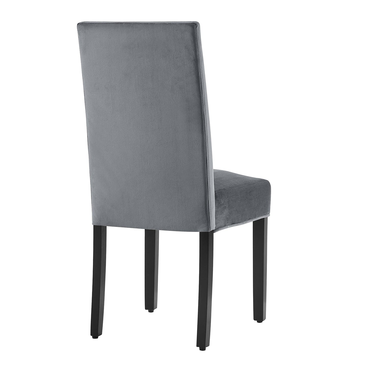 Ensemble de 2 chaises de salle à manger en velours gris Maidwell
