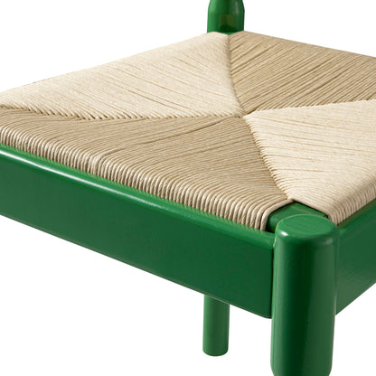 Chaise de salle à manger 2 en 1 Minley, vert palmier brillant