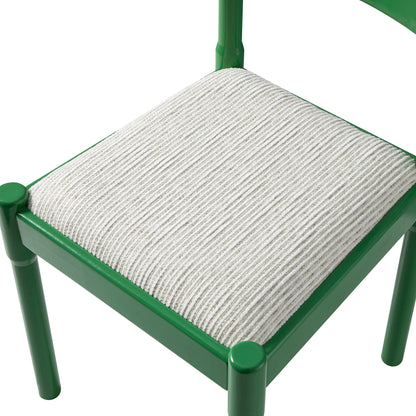 Chaise de salle à manger 2 en 1 Minley, vert palmier brillant