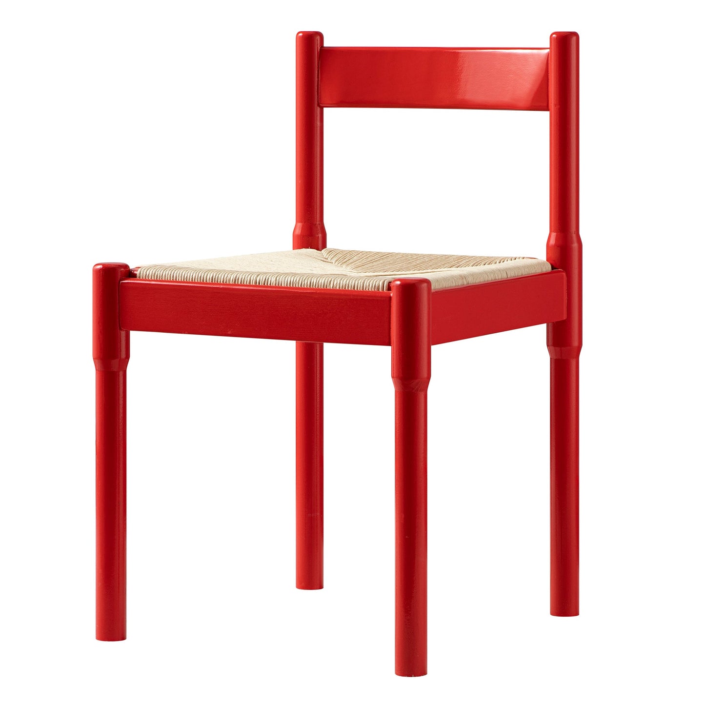 Chaise de salle à manger 2 en 1 Minley, rouge brillant