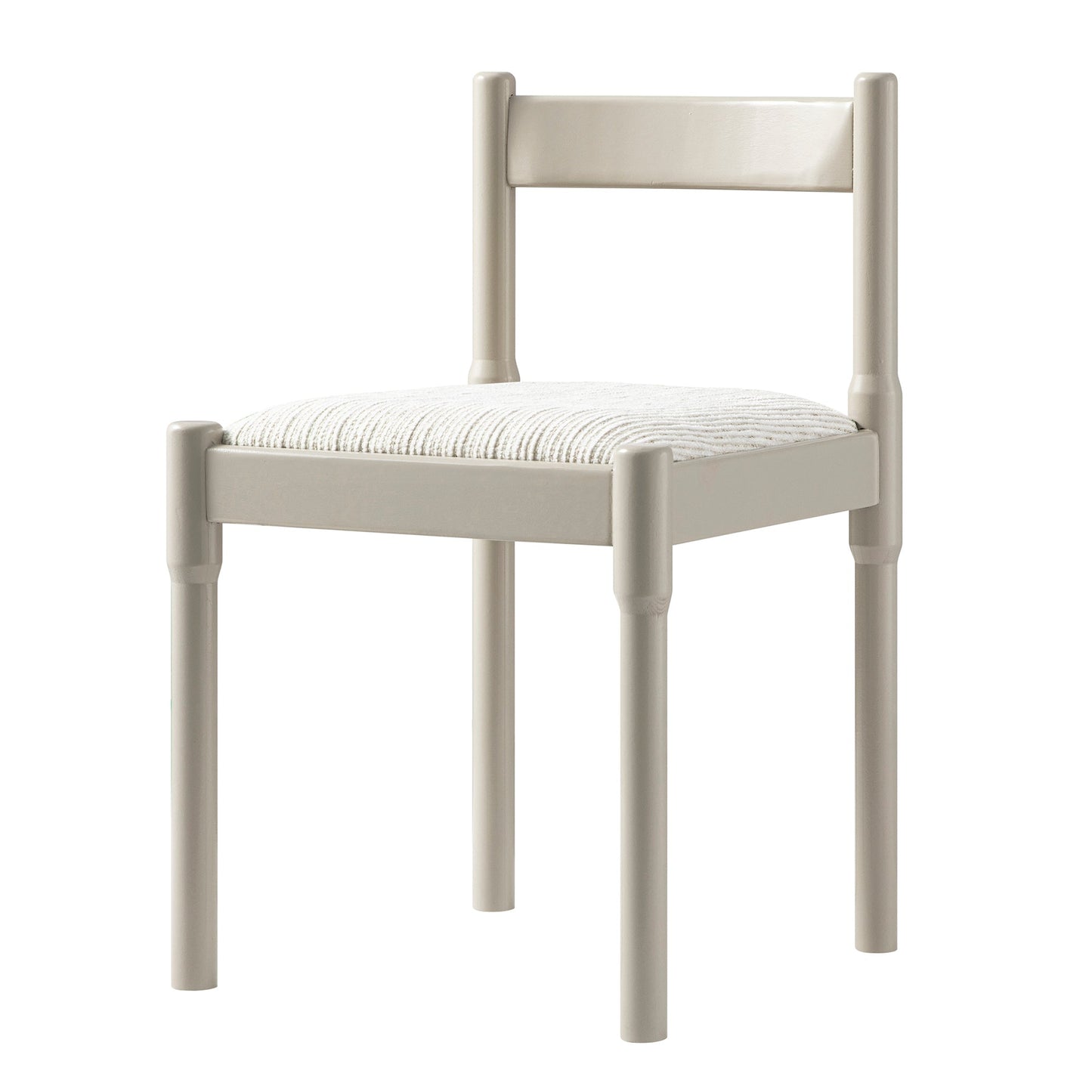 Chaise de salle à manger 2 en 1 Minley, taupe clair brillant