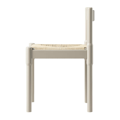 Chaise de salle à manger 2 en 1 Minley, taupe clair brillant