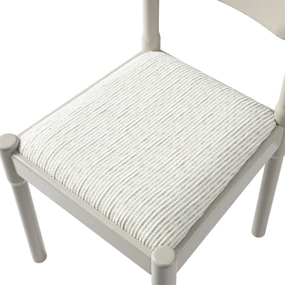 Chaise de salle à manger 2 en 1 Minley, taupe clair brillant